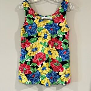 JH Collectibles - 8, vintage floral tank blouse